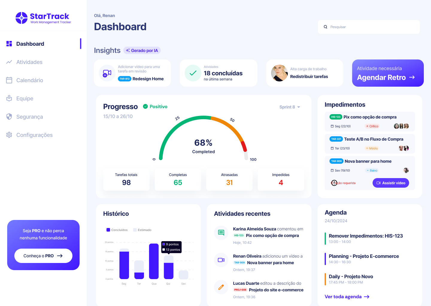 StarTrack — Final UI